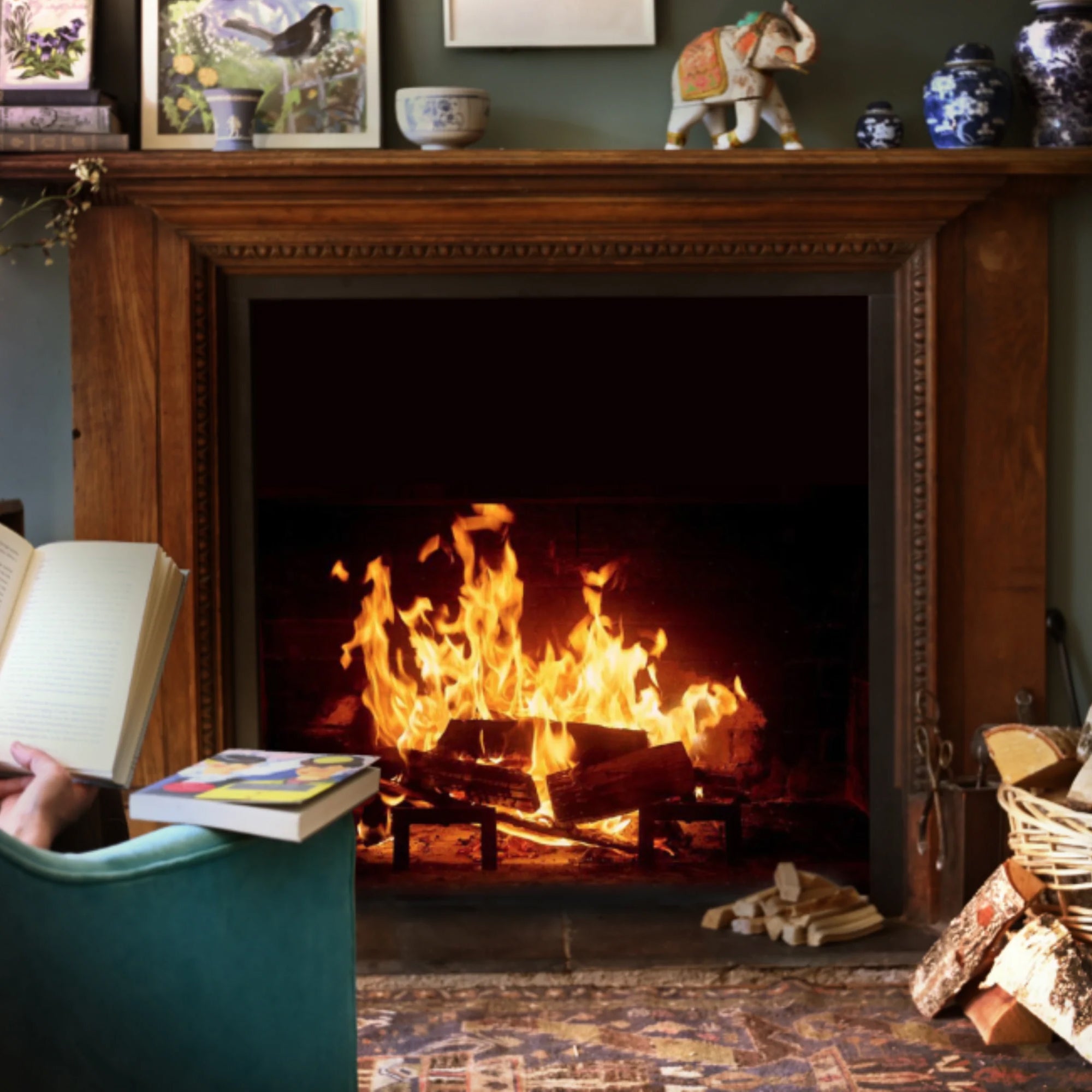 The best wood for fireplaces.