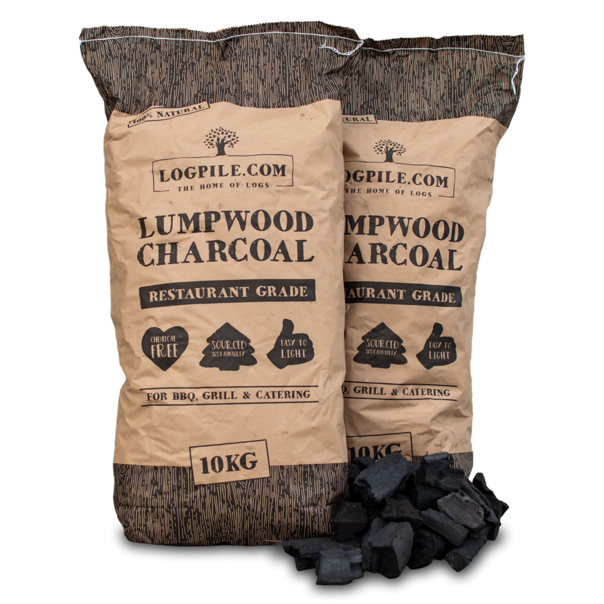 Charcoal. Restaurant Grade Lumpwood Charcoal.